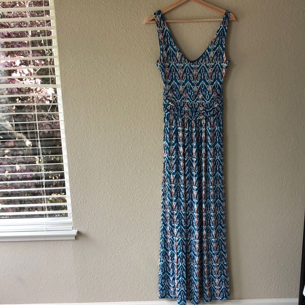 Vanessa & Virginia Patterned Maxi Dress Size S